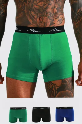 3 Pack Man Signature Classic Trunks