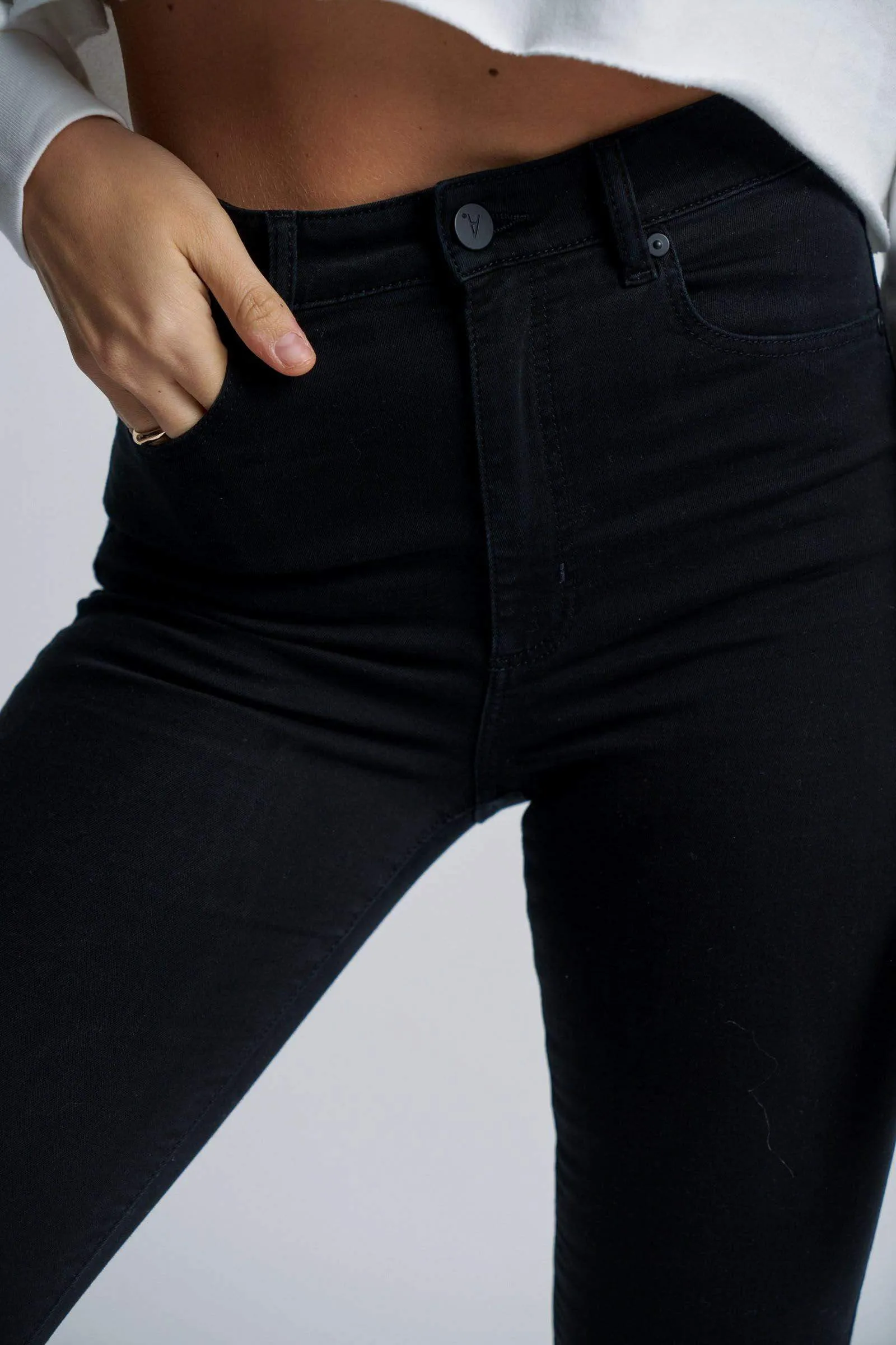 Abrand Jeans High Skinny Ankle Basher - Black Magic