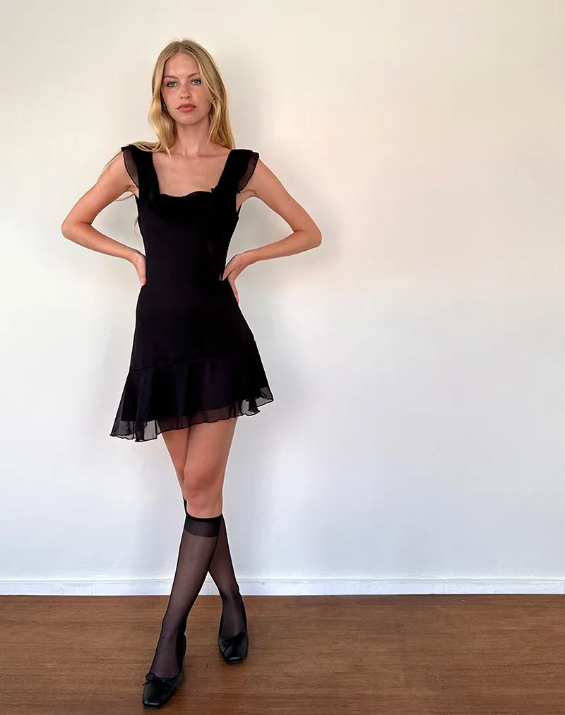 Aketi Mini Dress in Black
