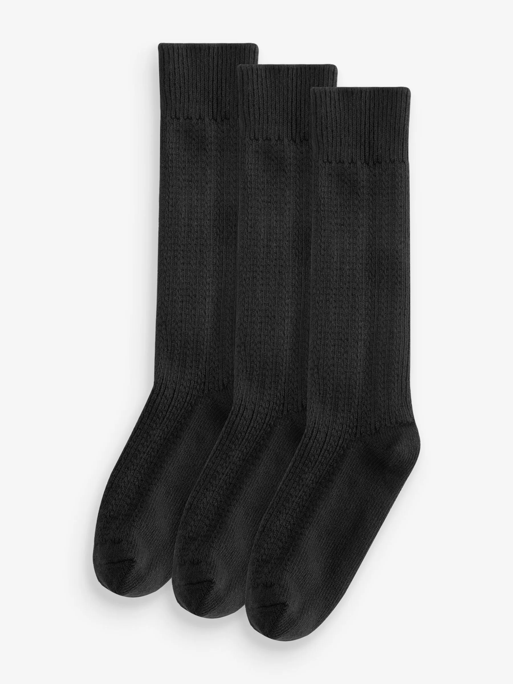 Black Slouchy Ankle Socks 3 Pack