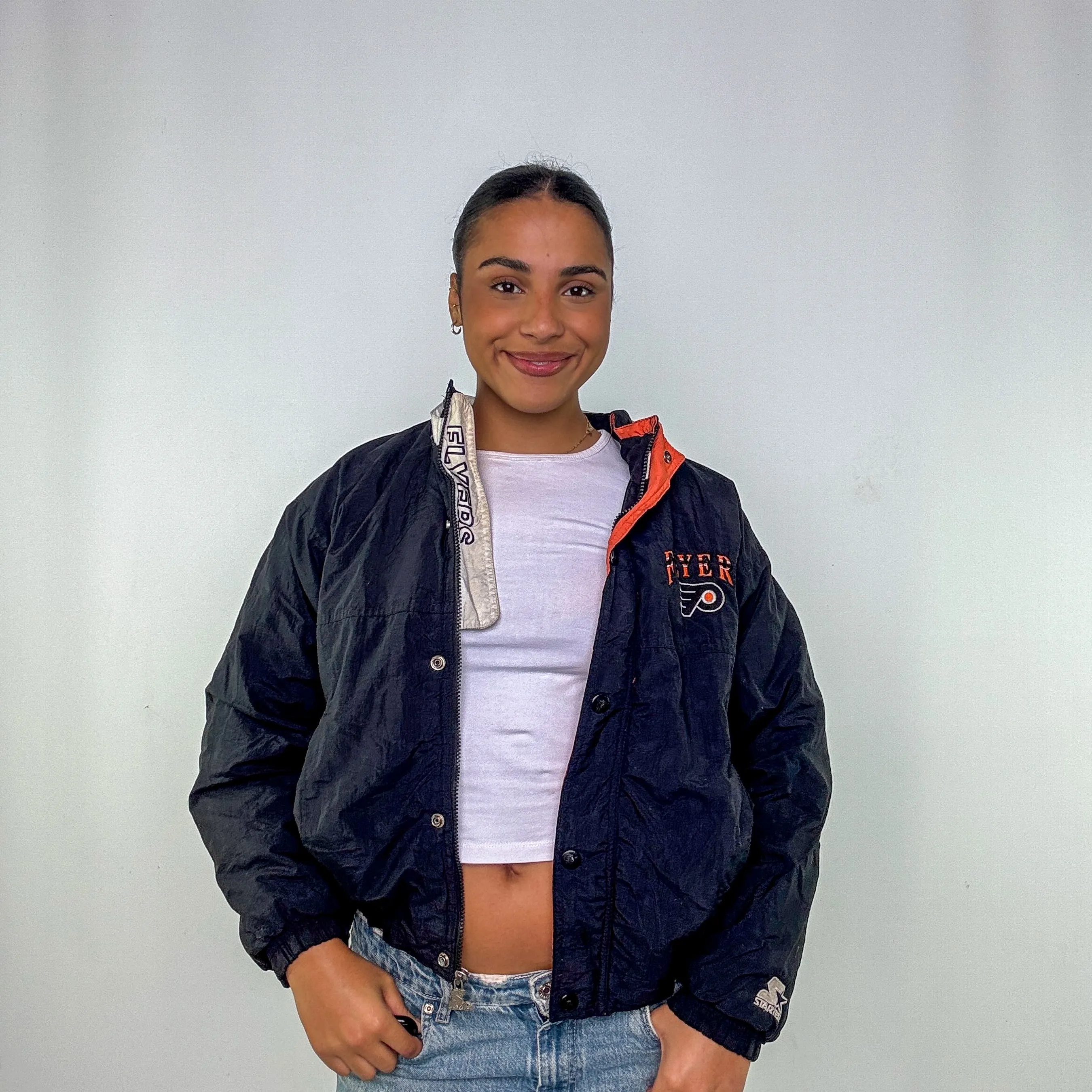 Black y2ks Starter - Flyers Windbreaker (L)