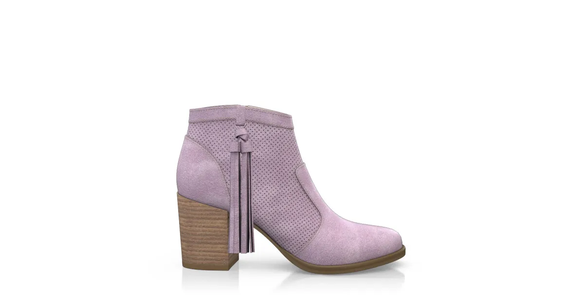 Block Heel Booties 16022