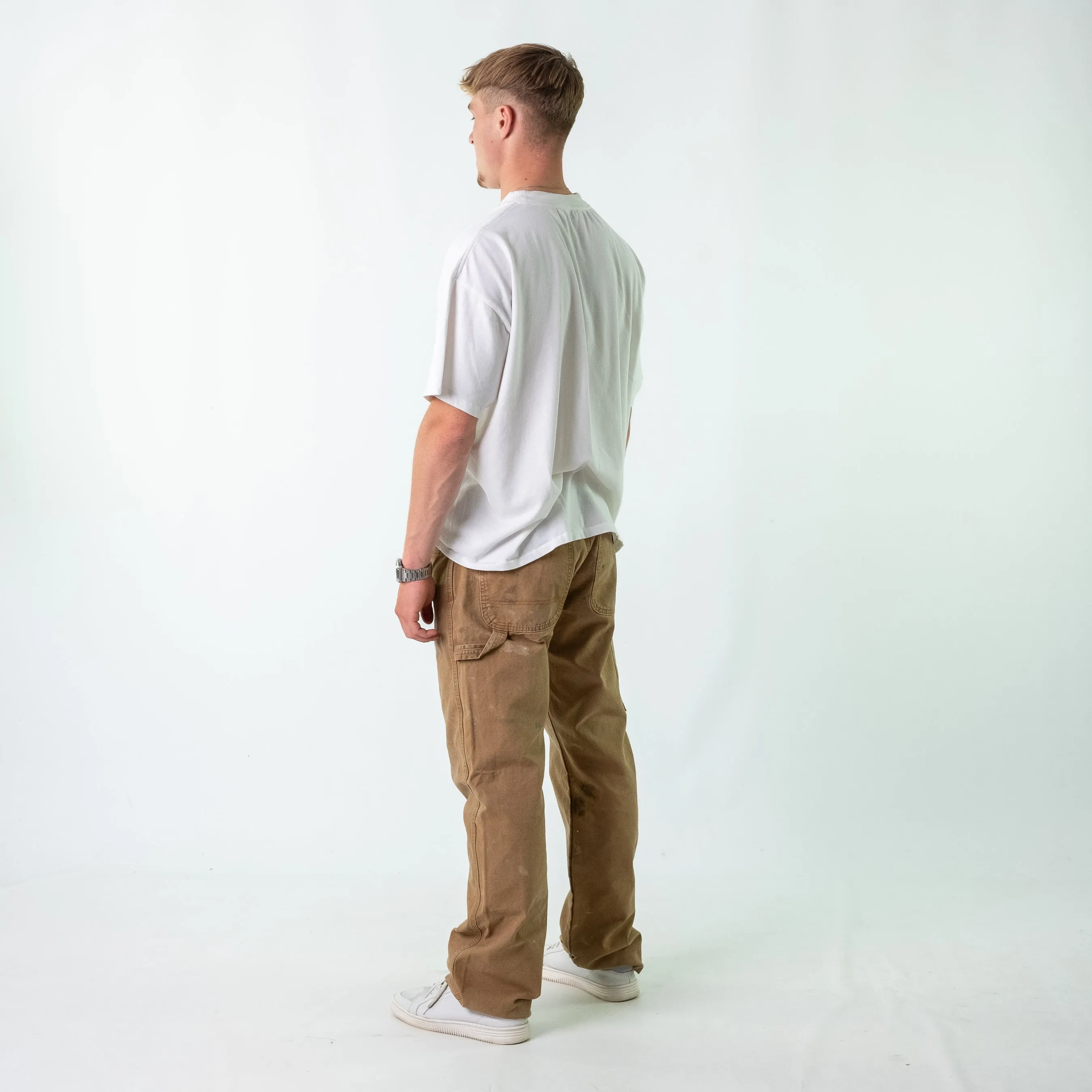 Brown 90s Dickies Denim Carpenter Jeans Baggy Pants (34x34)