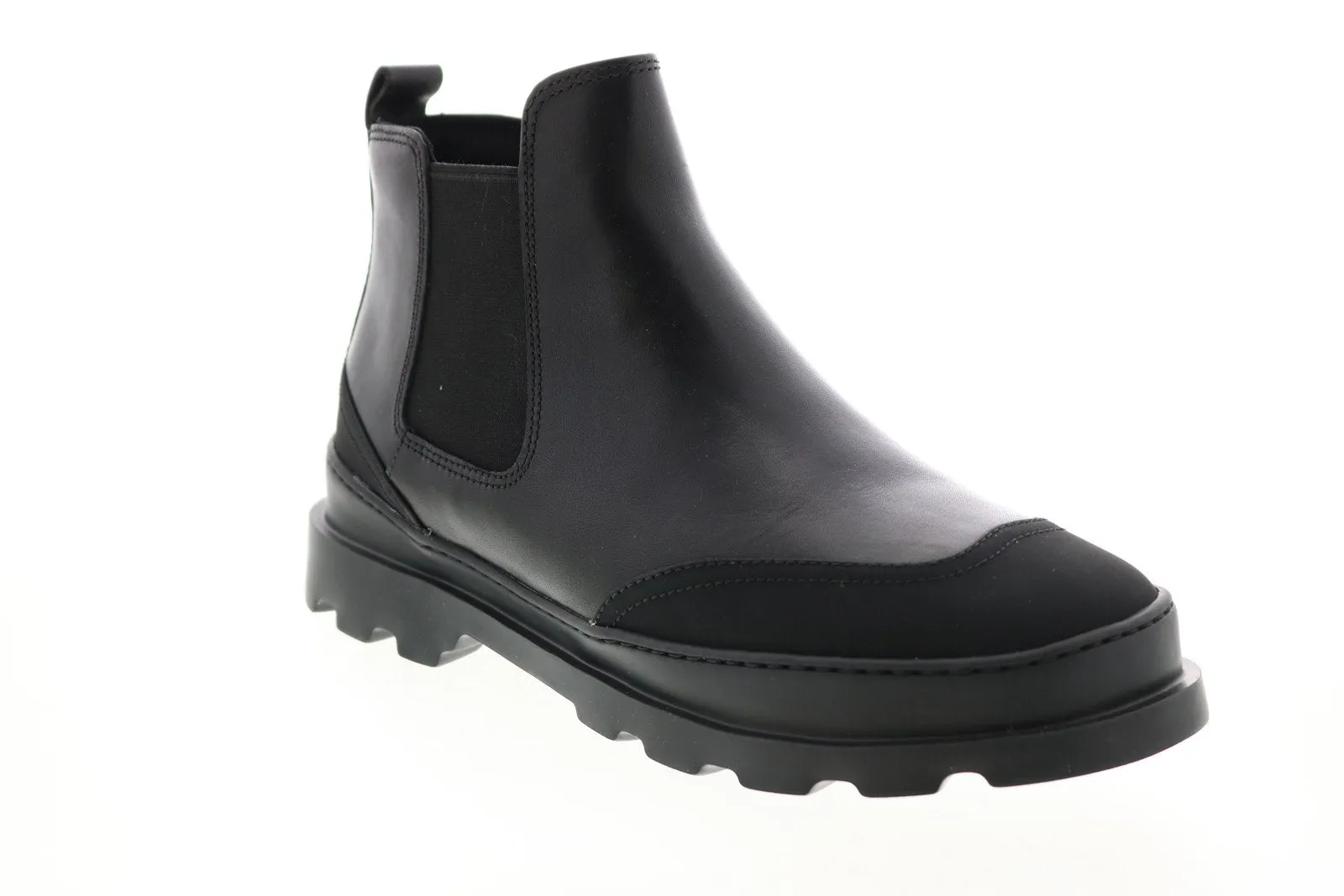 Camper Brutus K300291-001 Mens Black Leather Slip On Chelsea Boots