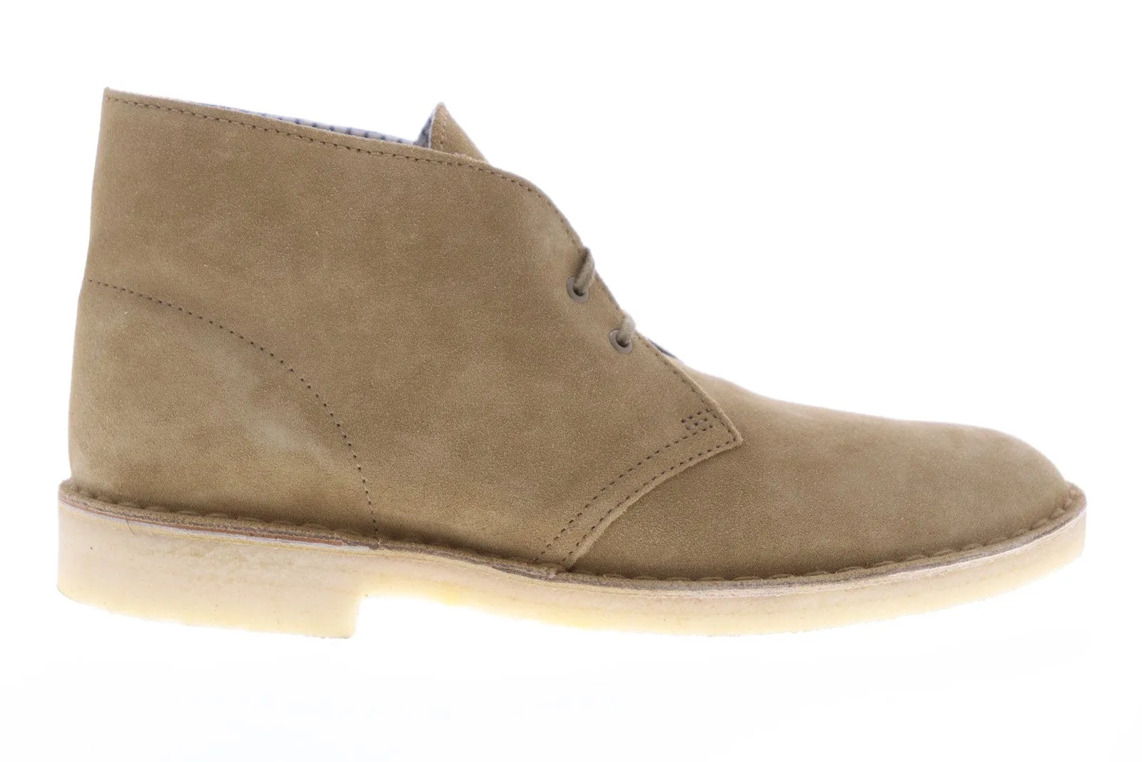 Clarks Desert Boot Core 26070529 Mens Green Leather Lace Up Desert Boots