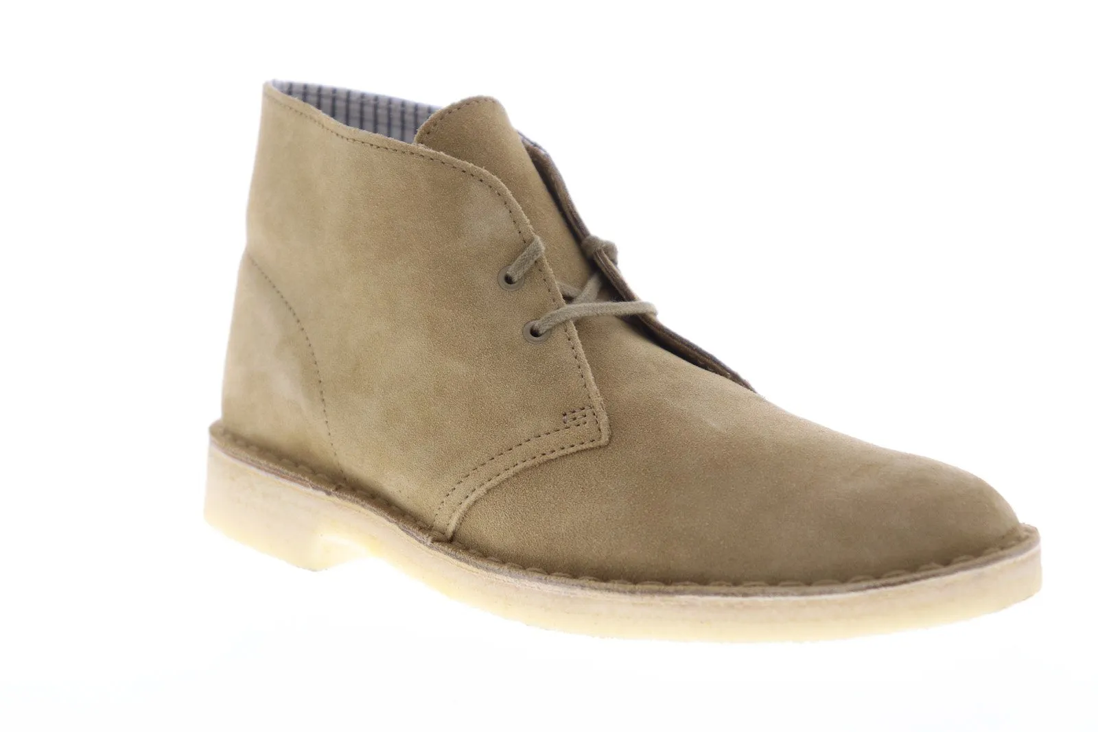 Clarks Desert Boot Core 26070529 Mens Green Leather Lace Up Desert Boots