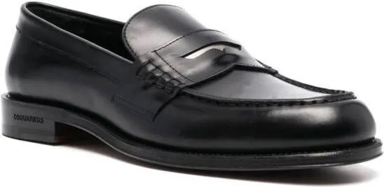 DSQUARED2 metal-detail classic loafers Black