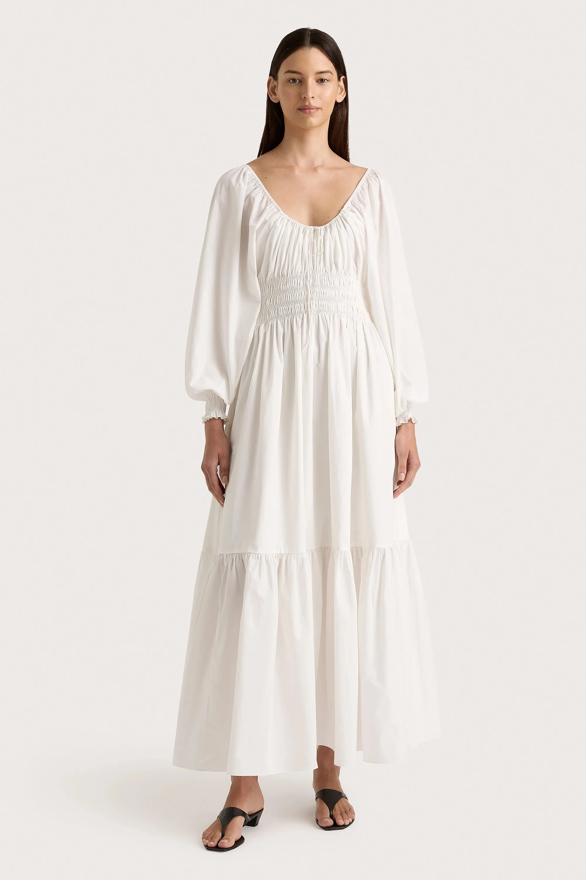 Fleur Maxi Dress White