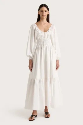 Fleur Maxi Dress White
