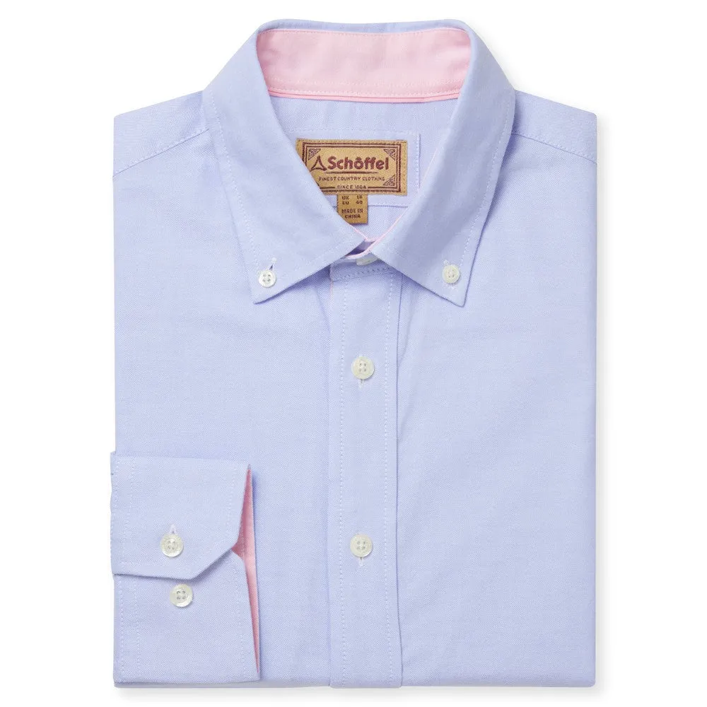 Holt Soft Oxford Tailored Shirt                             Light Blue