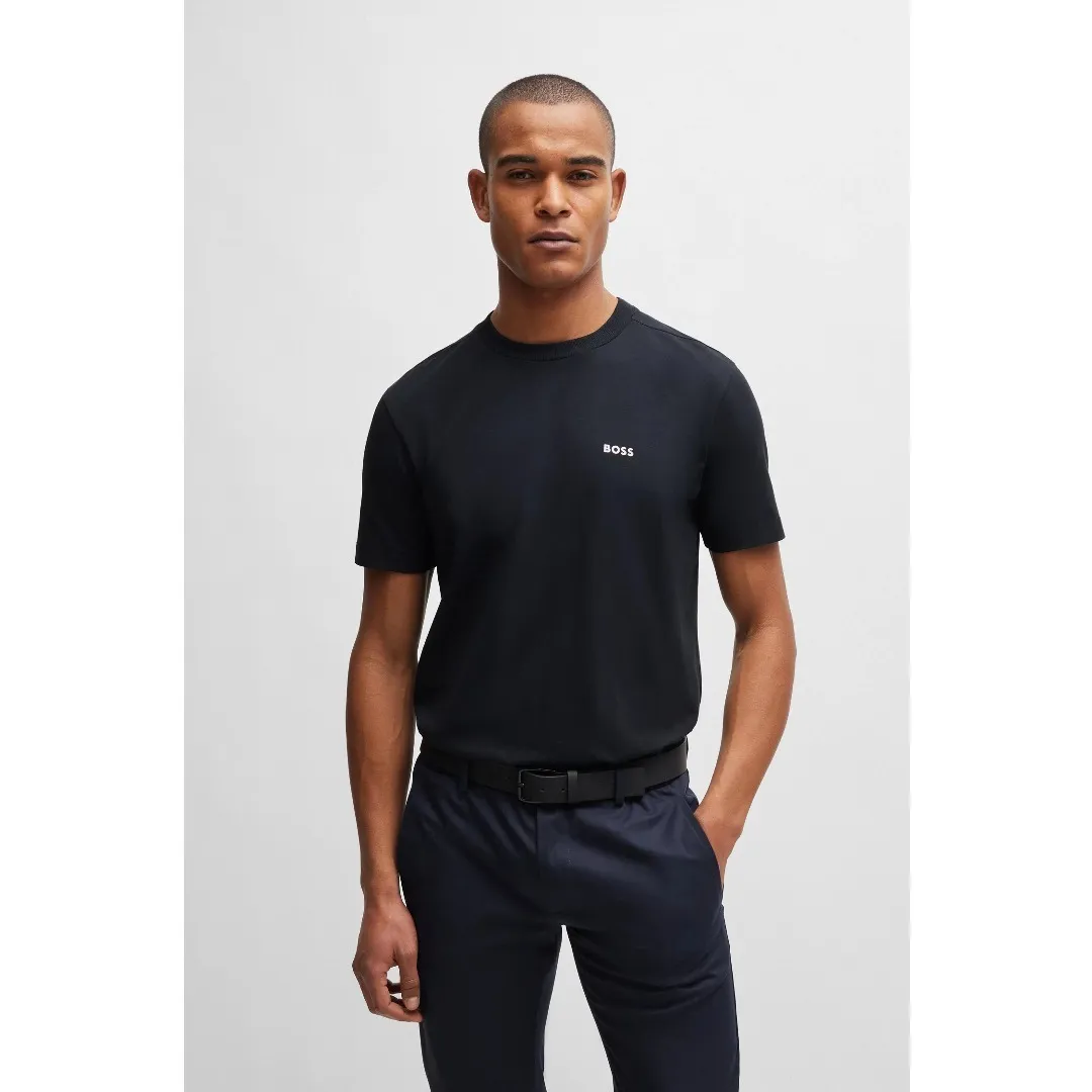 Hugo Boss  |Crew Neck Pullovers Street Style Plain Cotton Short Sleeves
