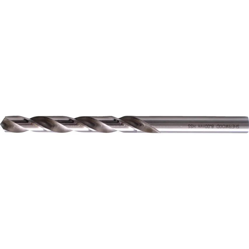 Jobber Drill, 7.4mm, Normal Helix, High Speed Steel, Bright
