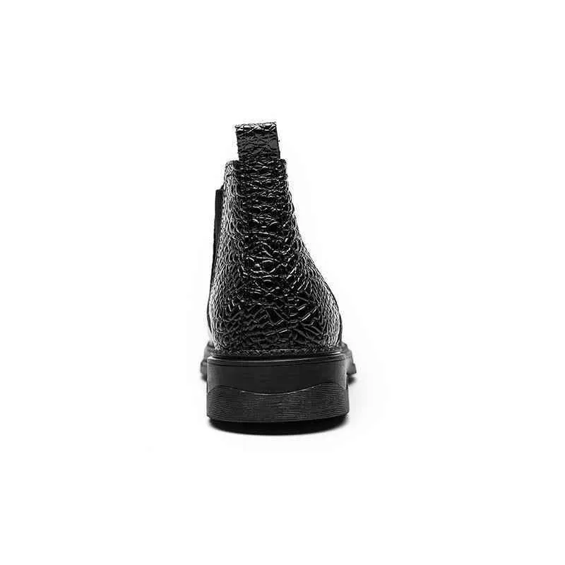Leather Chelsea Ankle Boots - Men's Casual Shoes WC1253