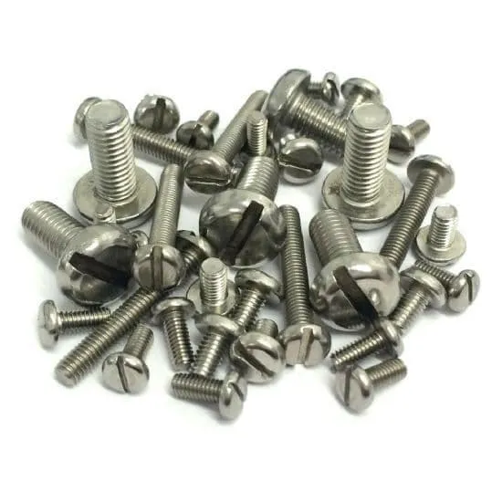 M8 x 12mm Slotted Pan Head Screws (DIN 85) - A4 Stainless Steel