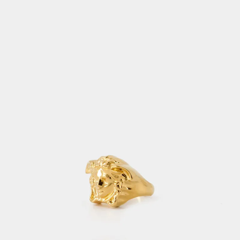 Medusa Ring - Versace - Metal - Gold