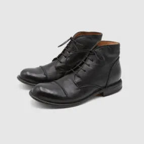 Moma Ladies Derby Lace-Up Ankle  Boots