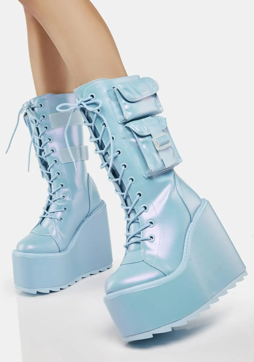 Pearl Blue Dune Desert Boots-