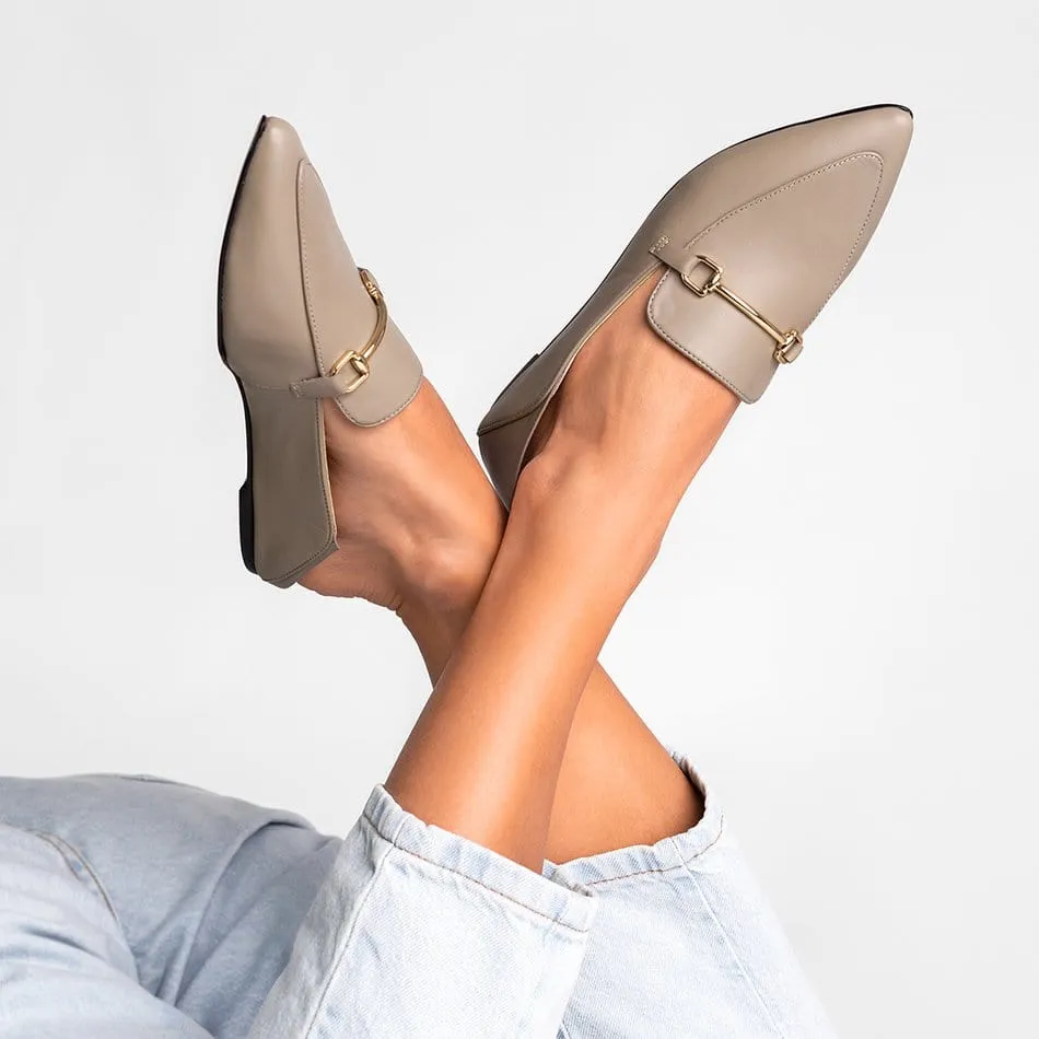 Pietra Greige Classic Loafers