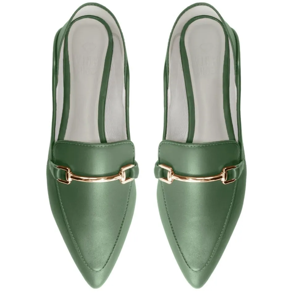 Pietra Military Green Classic Loafers