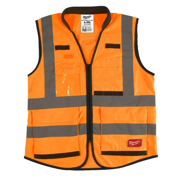 Prem. Hi-Visibility Vest Orange - S/M