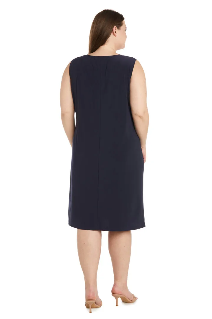 R&M Richards 1427W Mother of the Bride Short Plus Size Jacket Dress