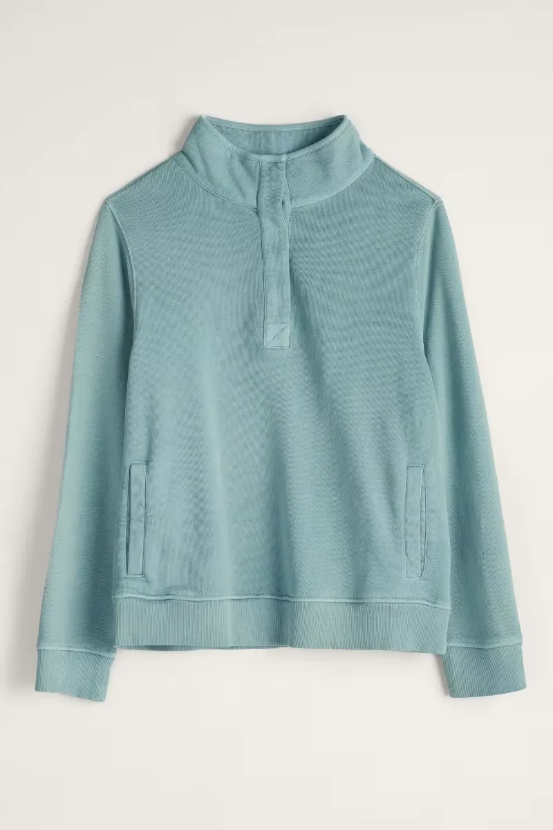 Seasalt Greenshank Organic Cotton Collared Sweatshirt
