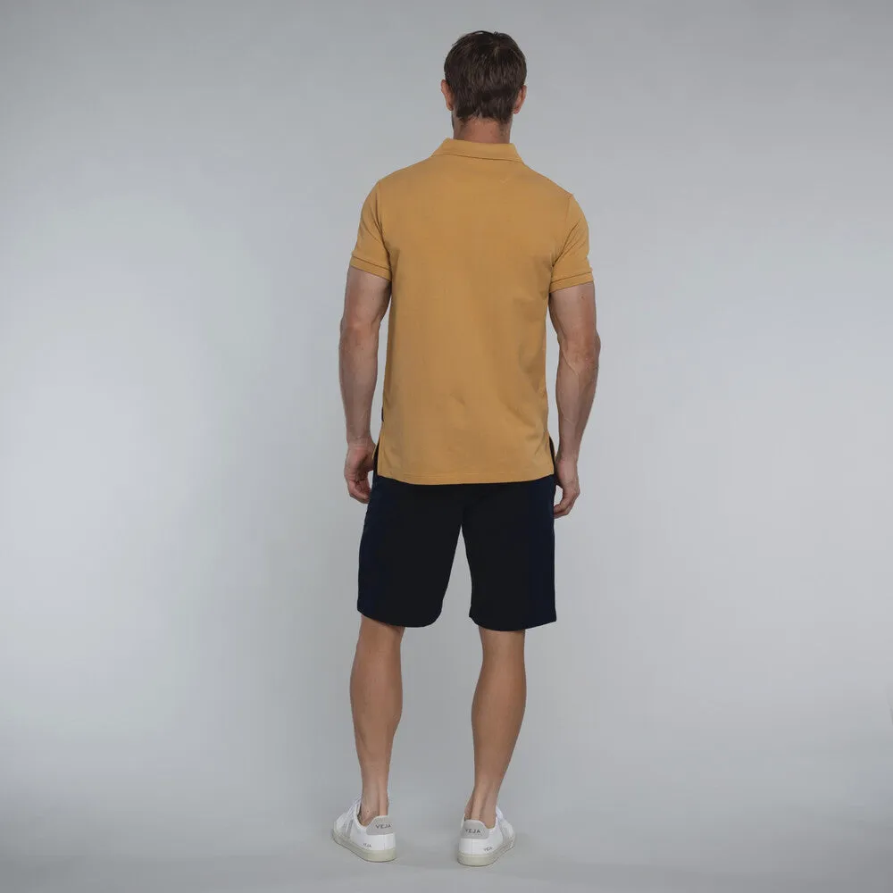 St Ives Tailored Polo Shirt                             Mustard