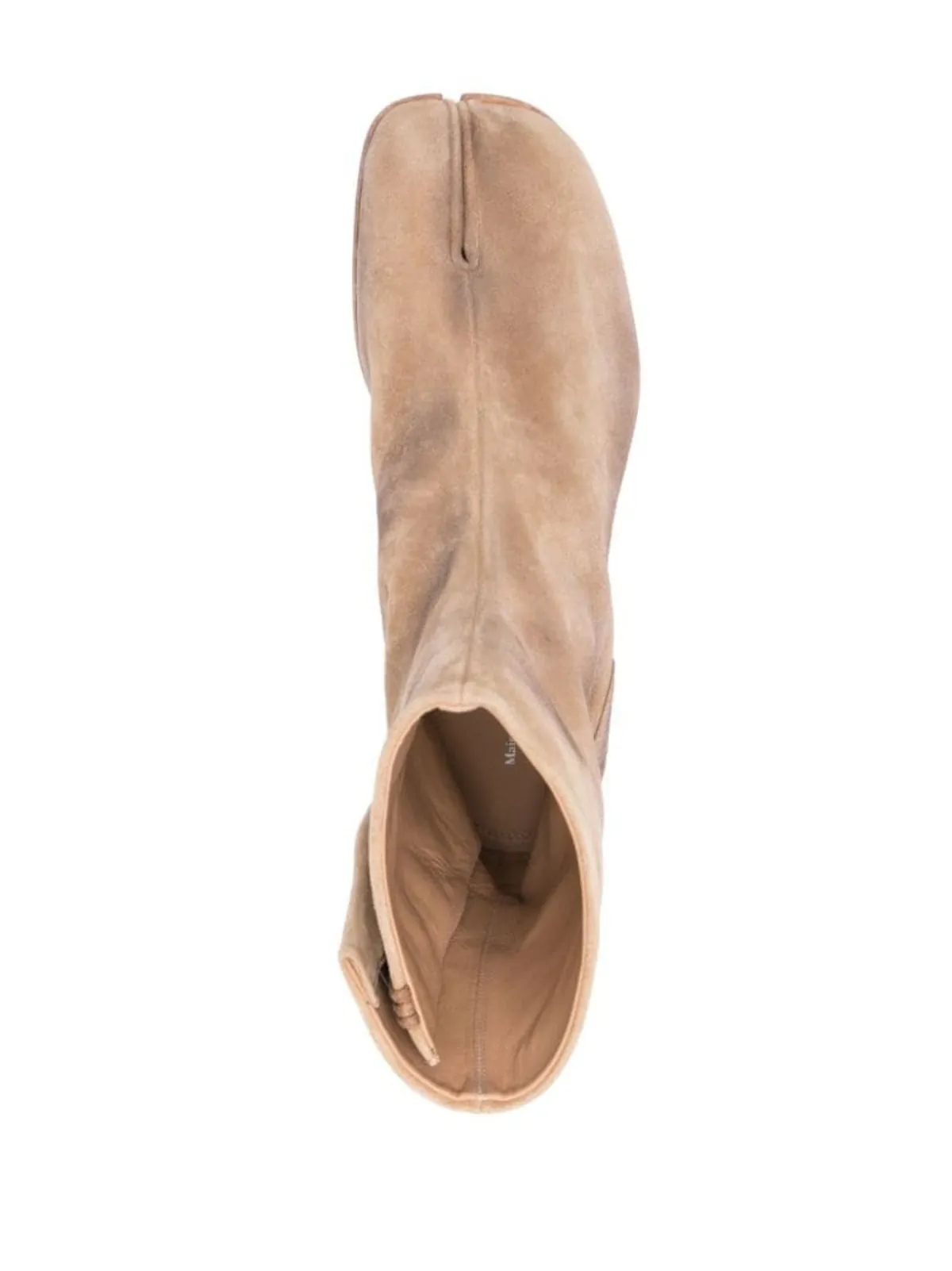 Tabi Suede Ankle Boots - Beige