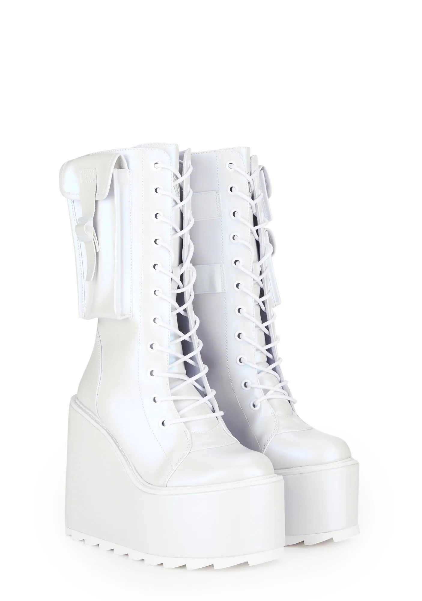 White Pearl Dune Desert Boots-